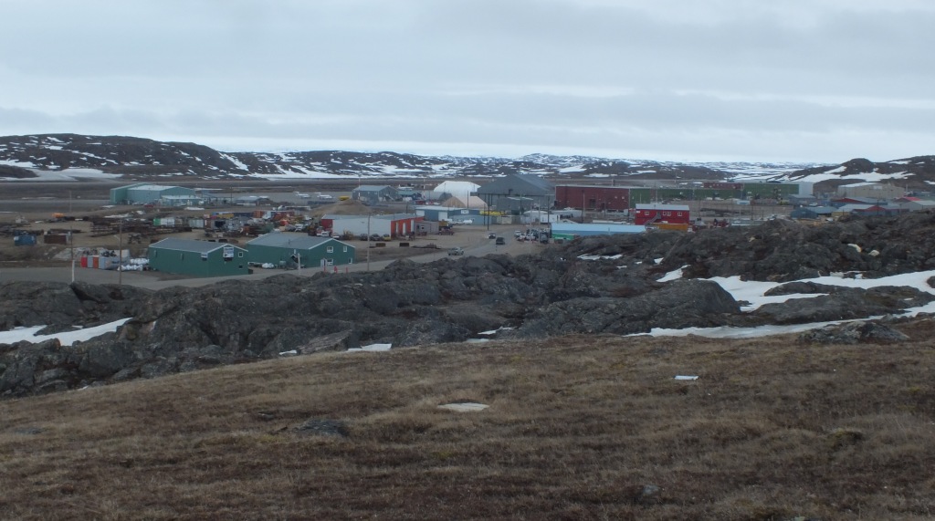Iqaluit: when I applied for a job here in the early 70's, the only building was the large green one just right of centre.