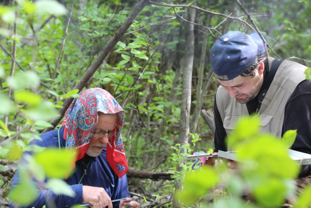 banding with Sam Hache scribing. -by Rhiannon Leshyk